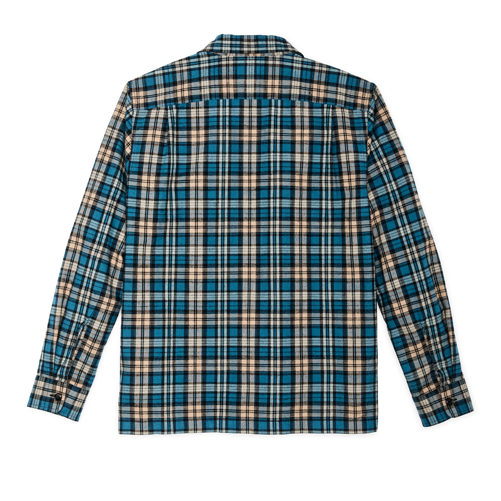 Elk Heights Camp Shirt - Blue / Black / Khaki Plaid - Image 2