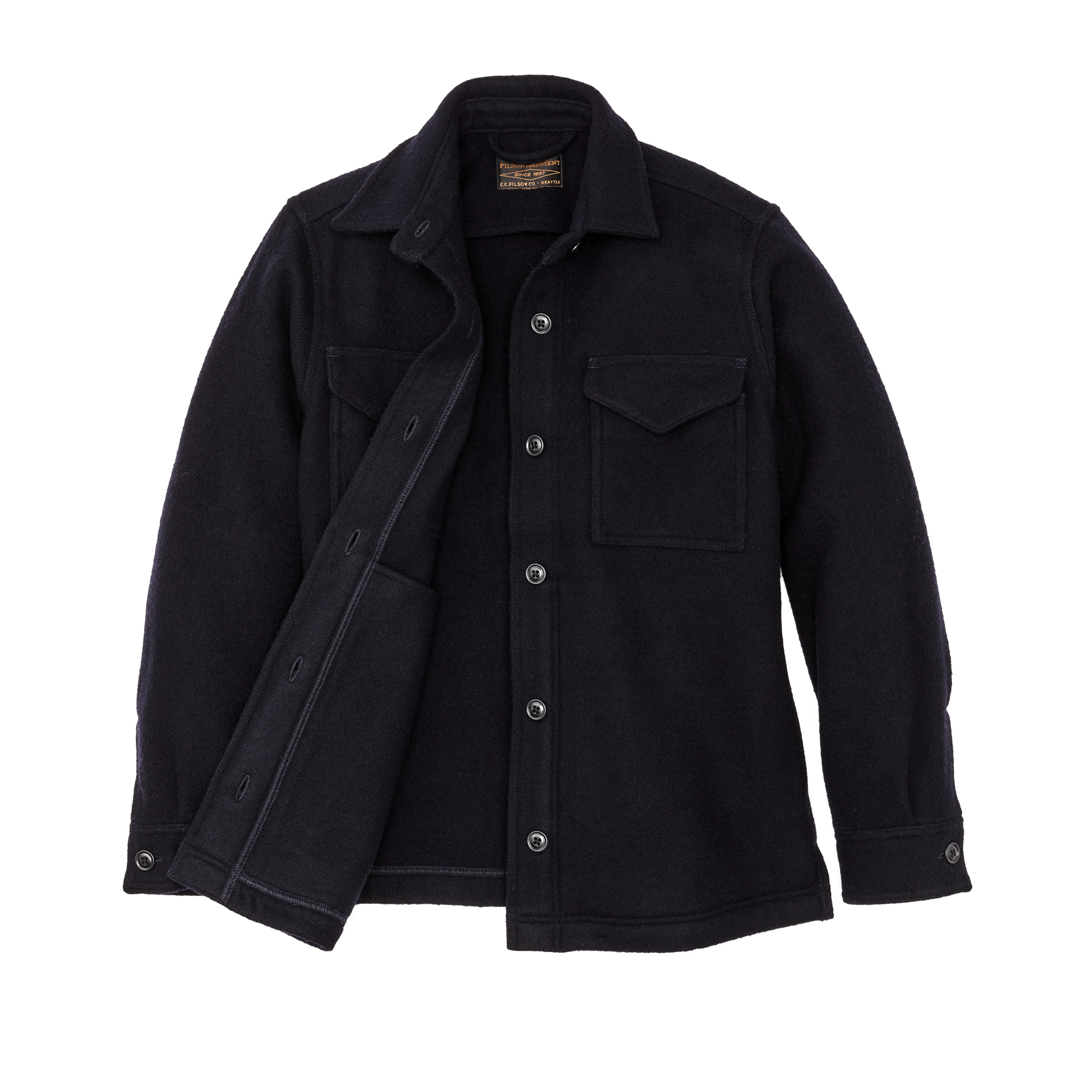 Women's Seattle Wool Jac-shirt - Navy - Image 3