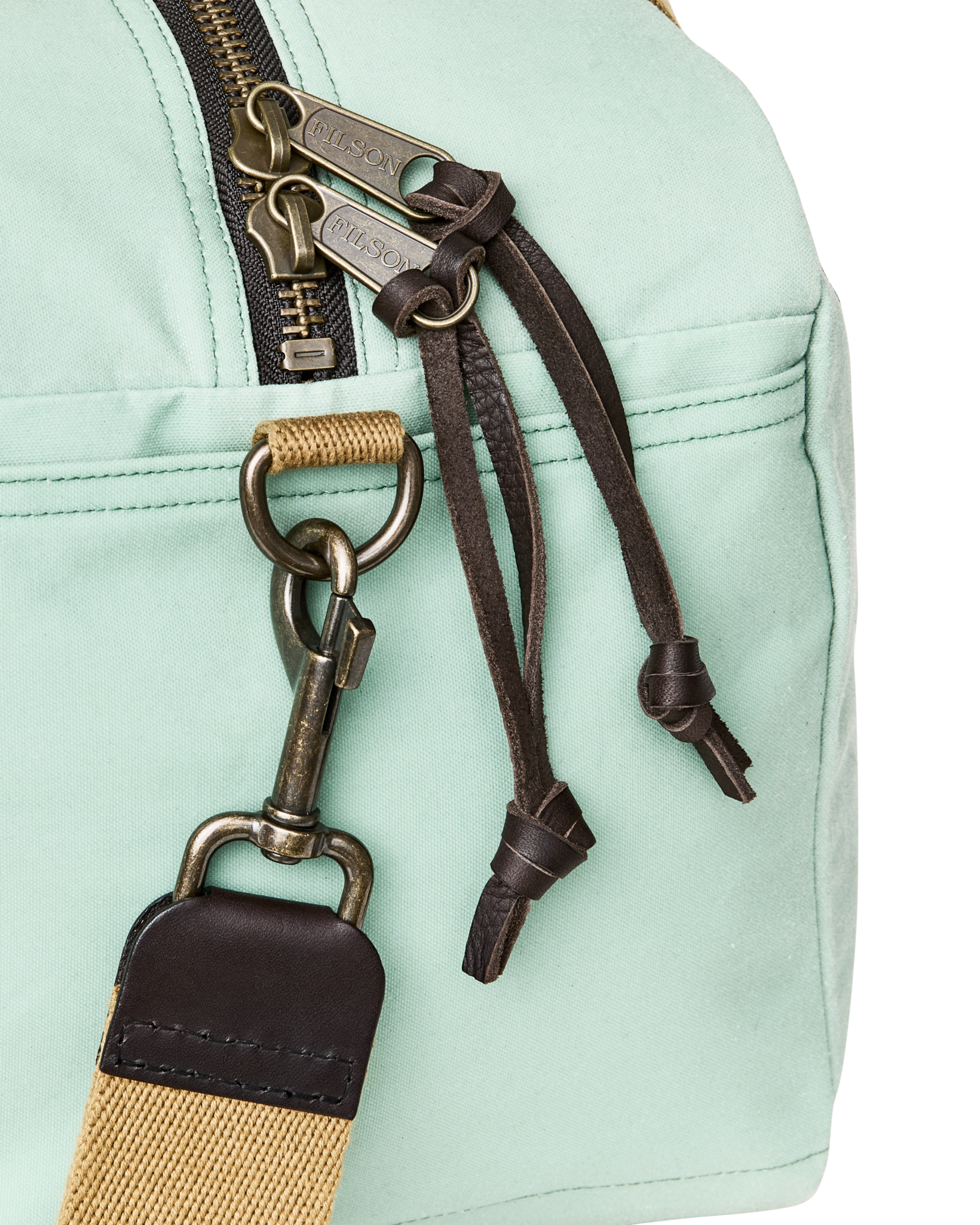 Small Tin Cloth Duffle Bag - Granite Green - Image 2