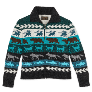 Women's Fair Isle Cardigan - Animal / Multi