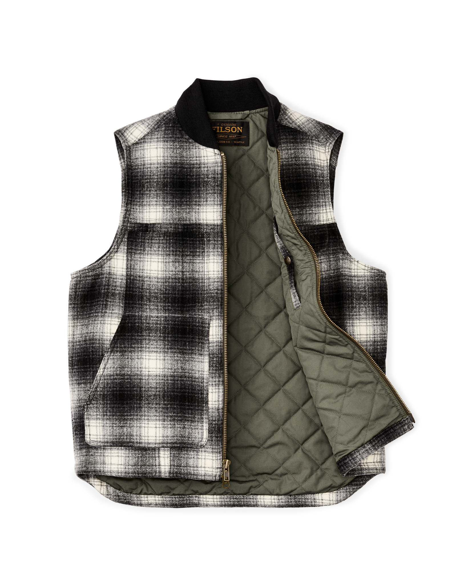 Spokane Insulated Work Vest - Charcoal Ombre - Image 3