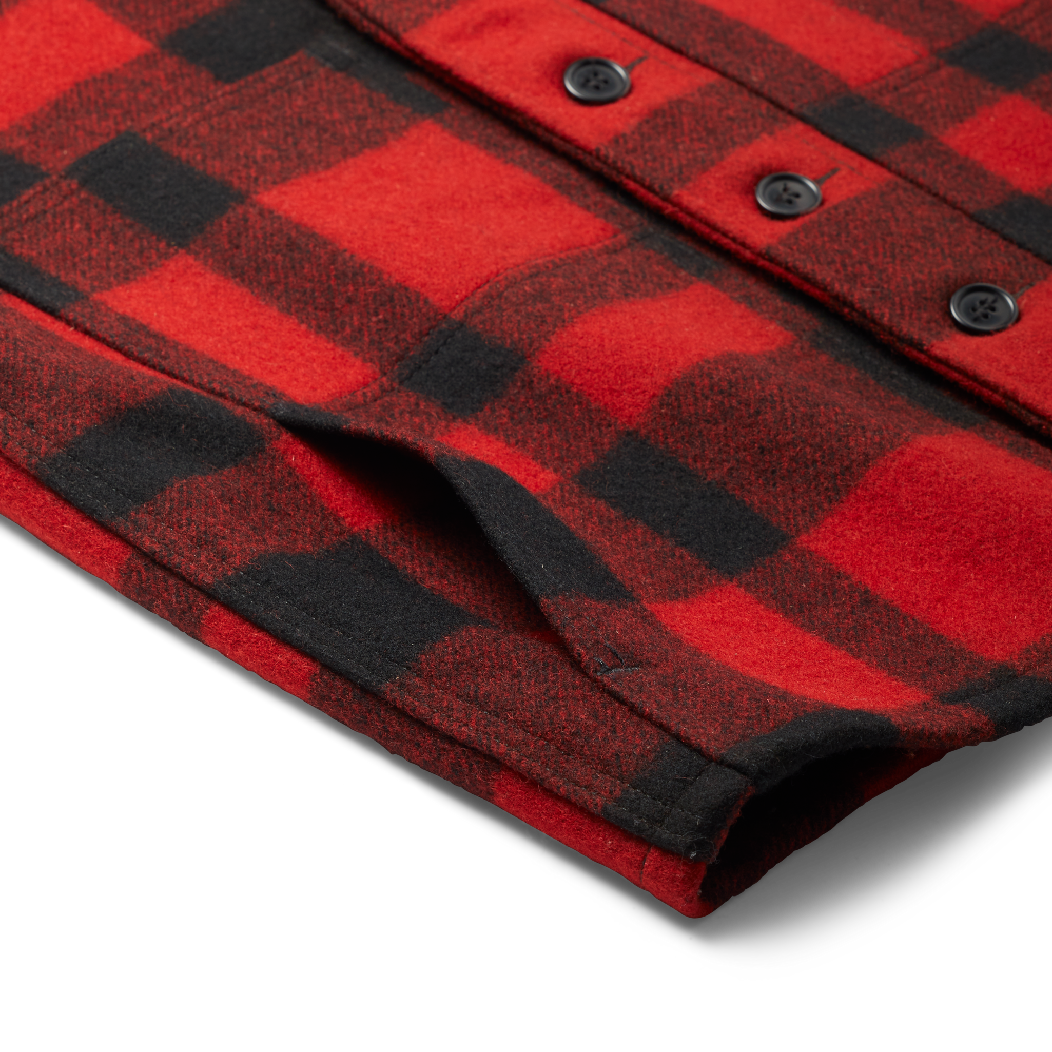 Mackinaw Wool Vest - Red/black Plaid - Image 3