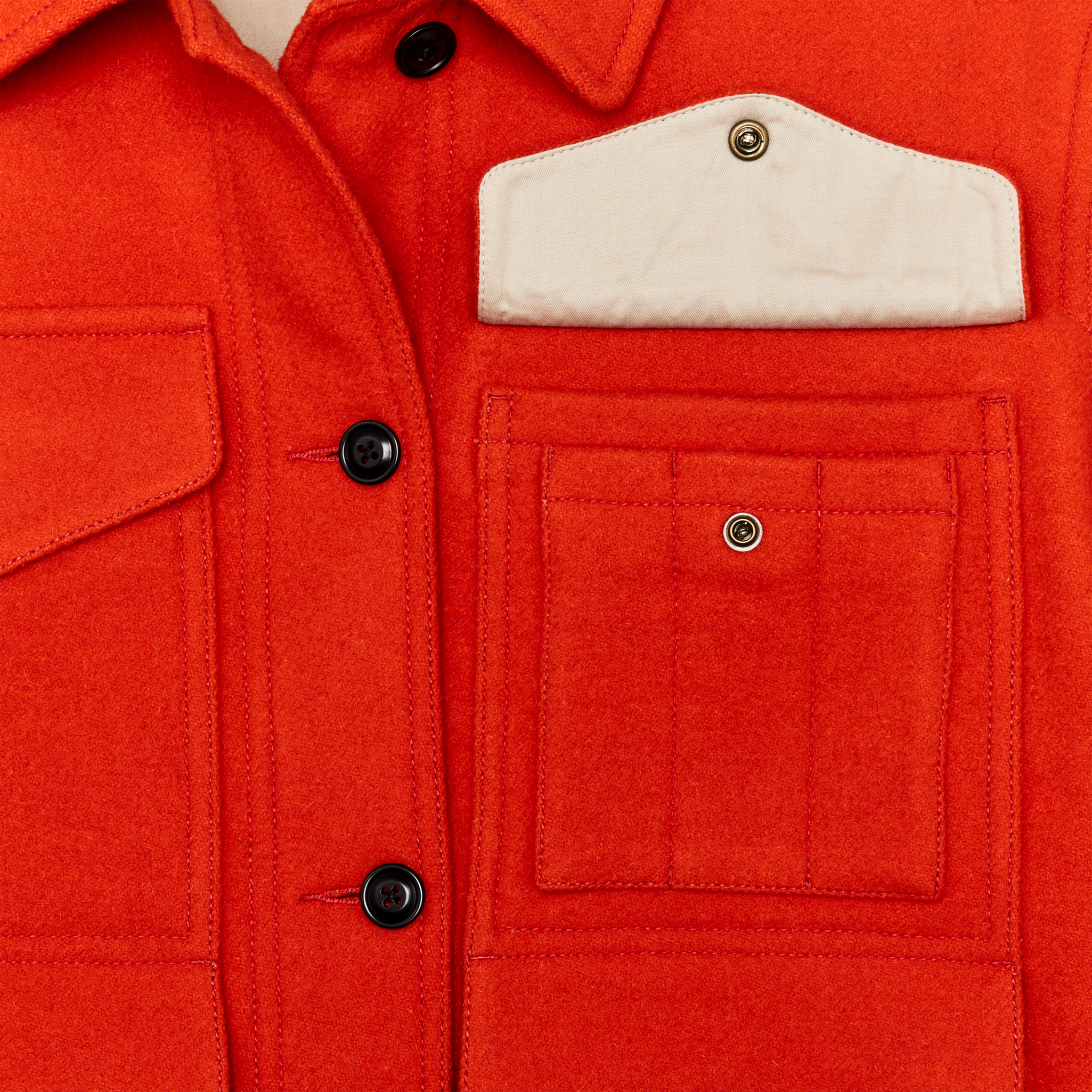 Women's Mackinaw Wool Cruiser Jacket - Flame - Image 4