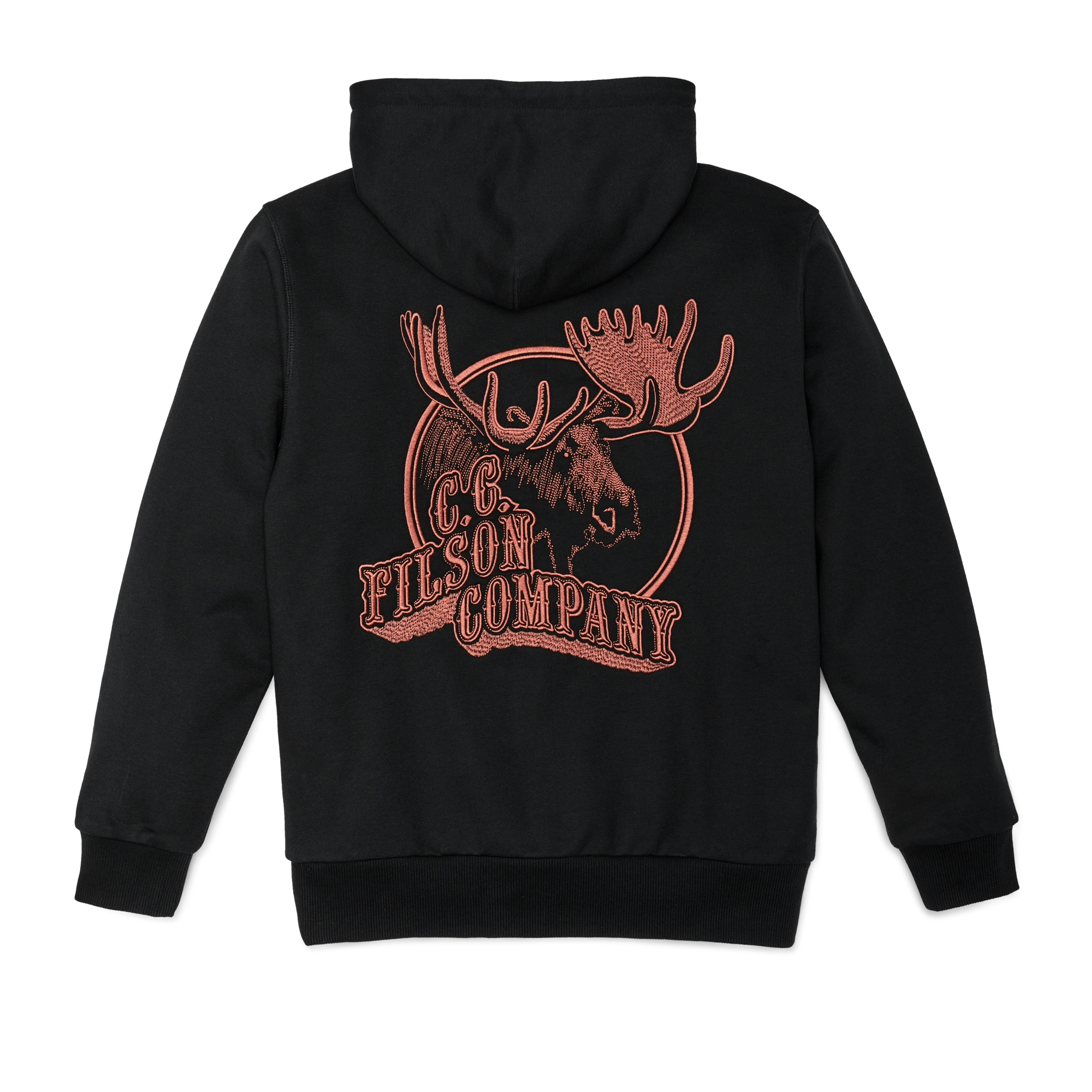 Prospector Embroidered Hoodie - Black / Moose - Image 2