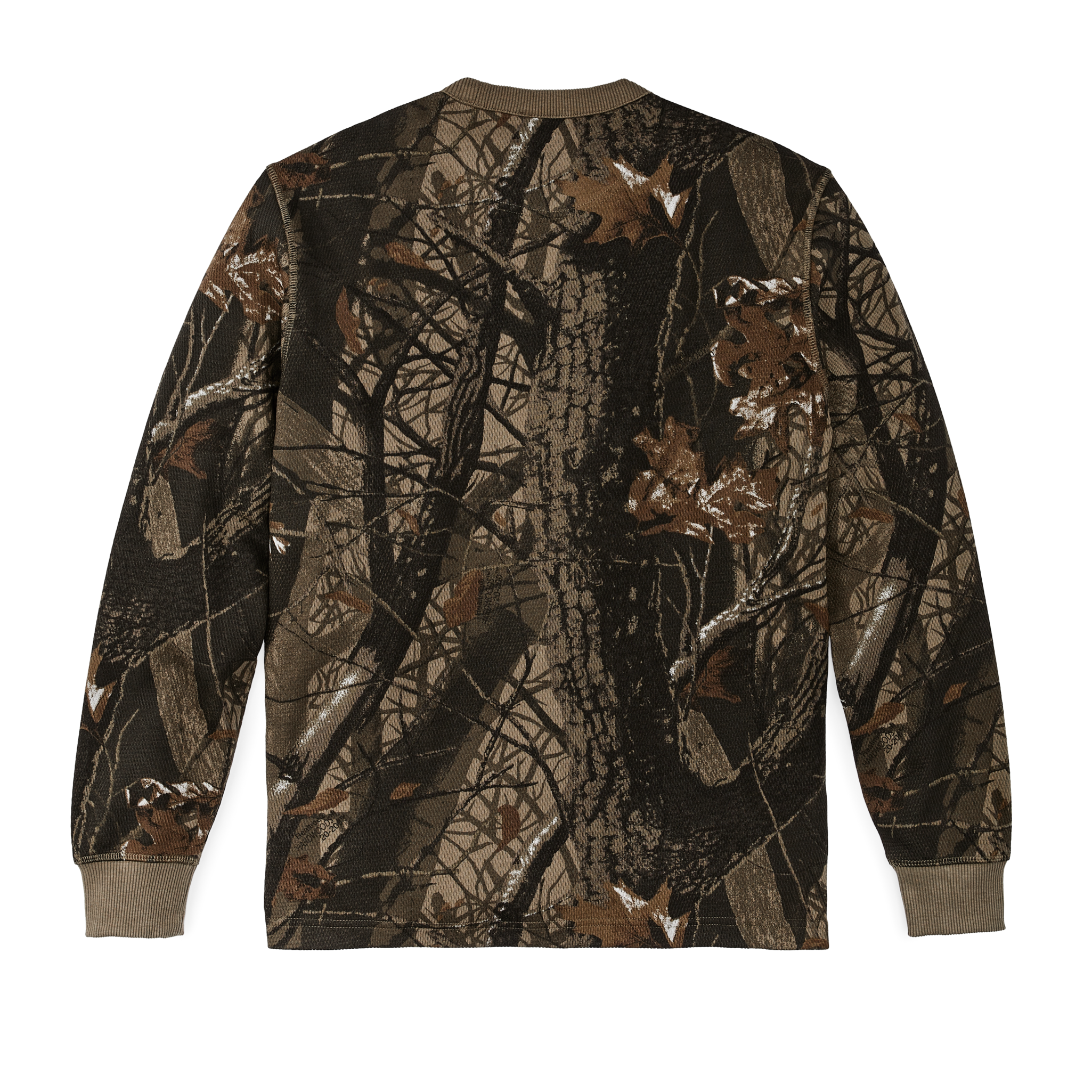 Waffle Knit Thermal Crewneck - Realtree Hardwoods Camo - Image 2