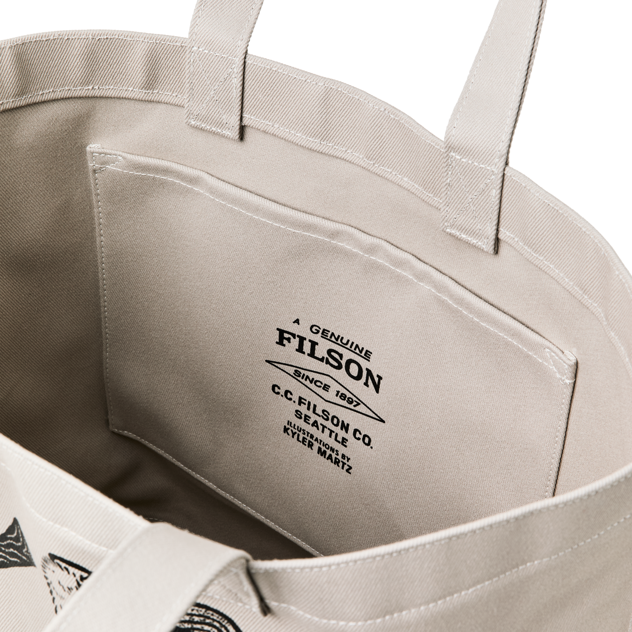 Kyler Martz Graphic Utility Tote - Twine / Beaver - Image 4