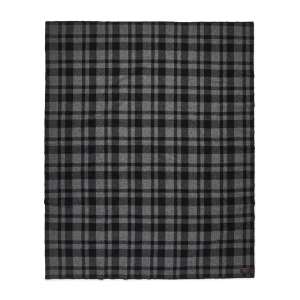 Mackinaw Wool  Blanket - Charcoal Black