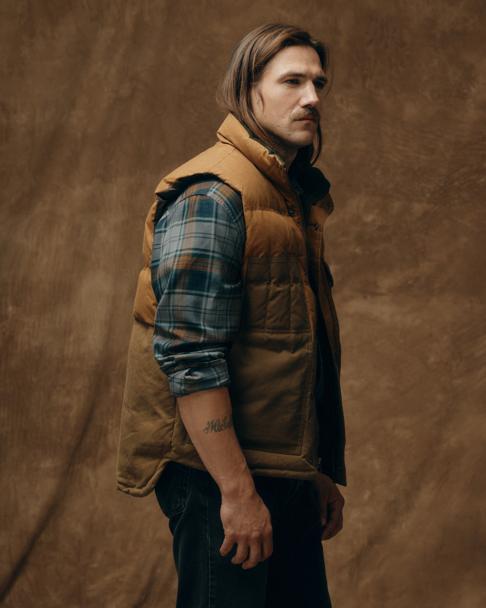 Down Cruiser Vest - Dark Tan - Image 2