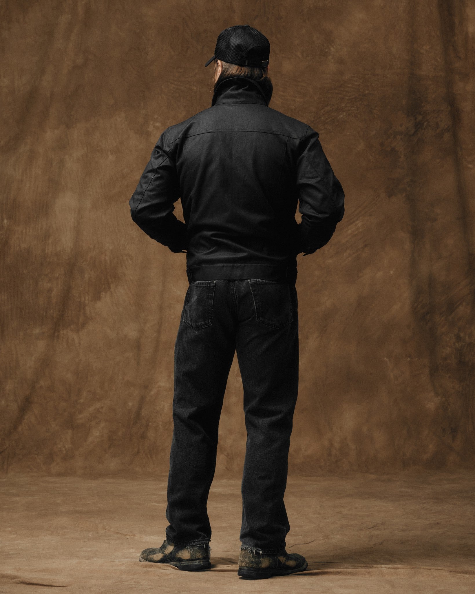 Tin Cloth Short Lined Cruiser Jacket - Black - Image 2