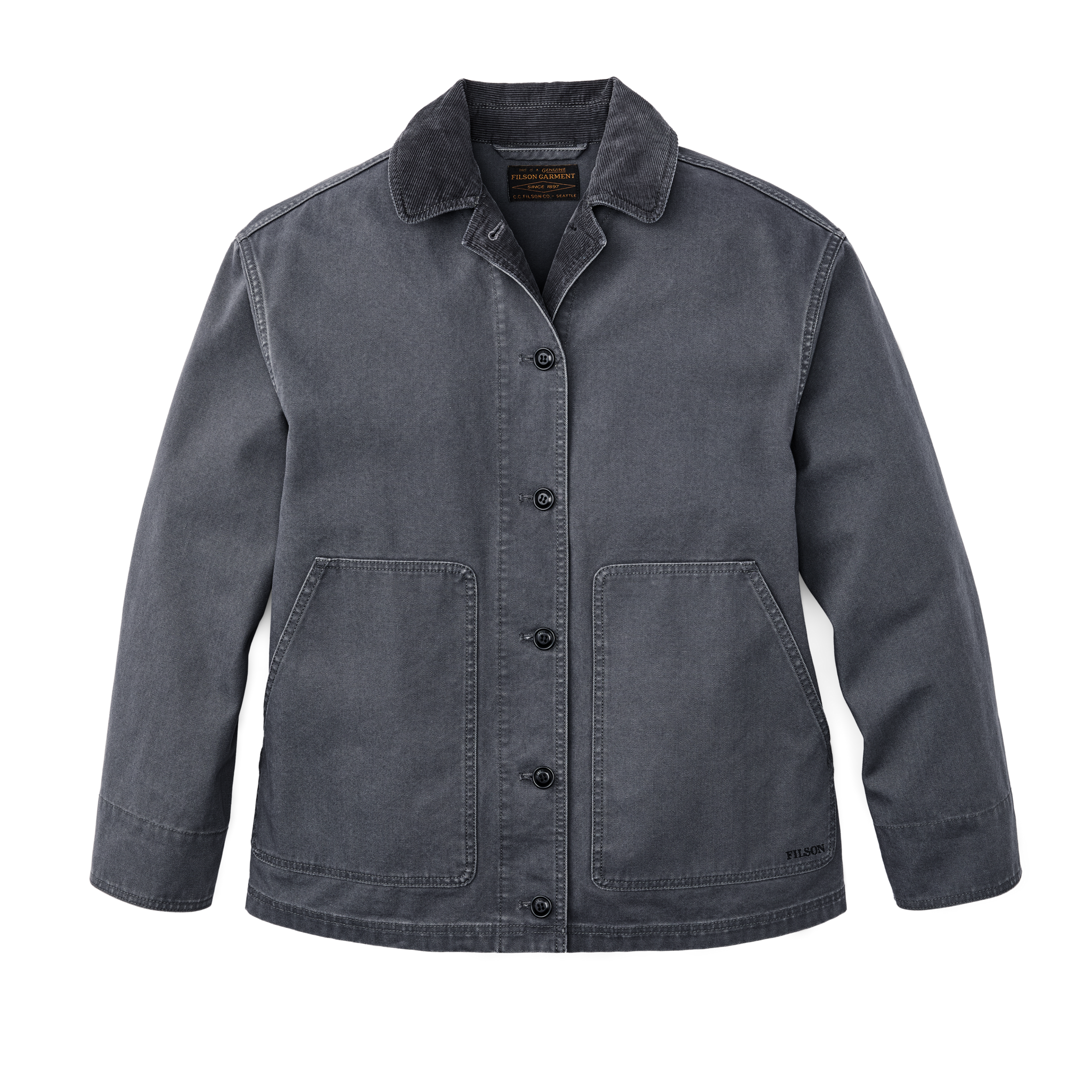 Women's Canvas Barn Coat - Storm Blue