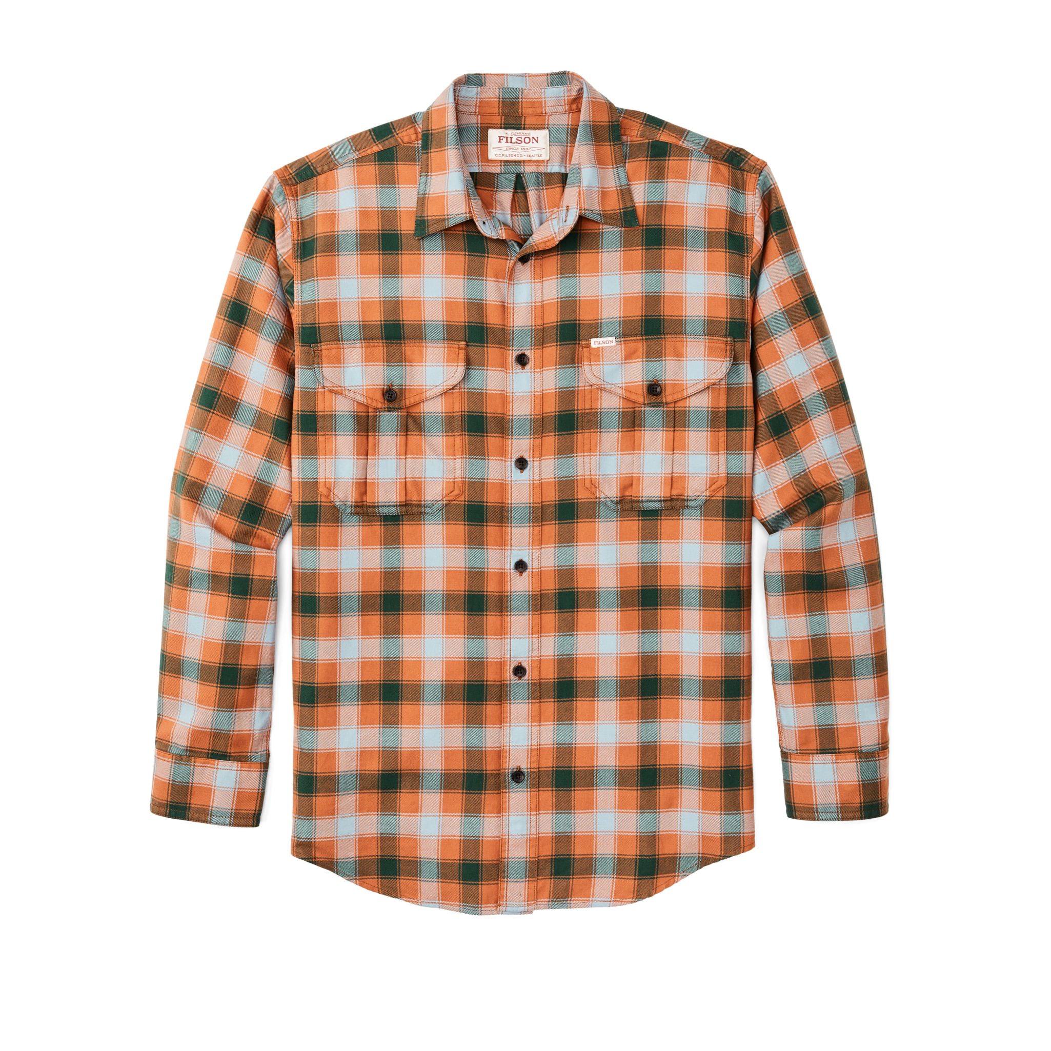 Lightweight Alaskan Guide Shirt - Clay / Blue / Multi Plaid