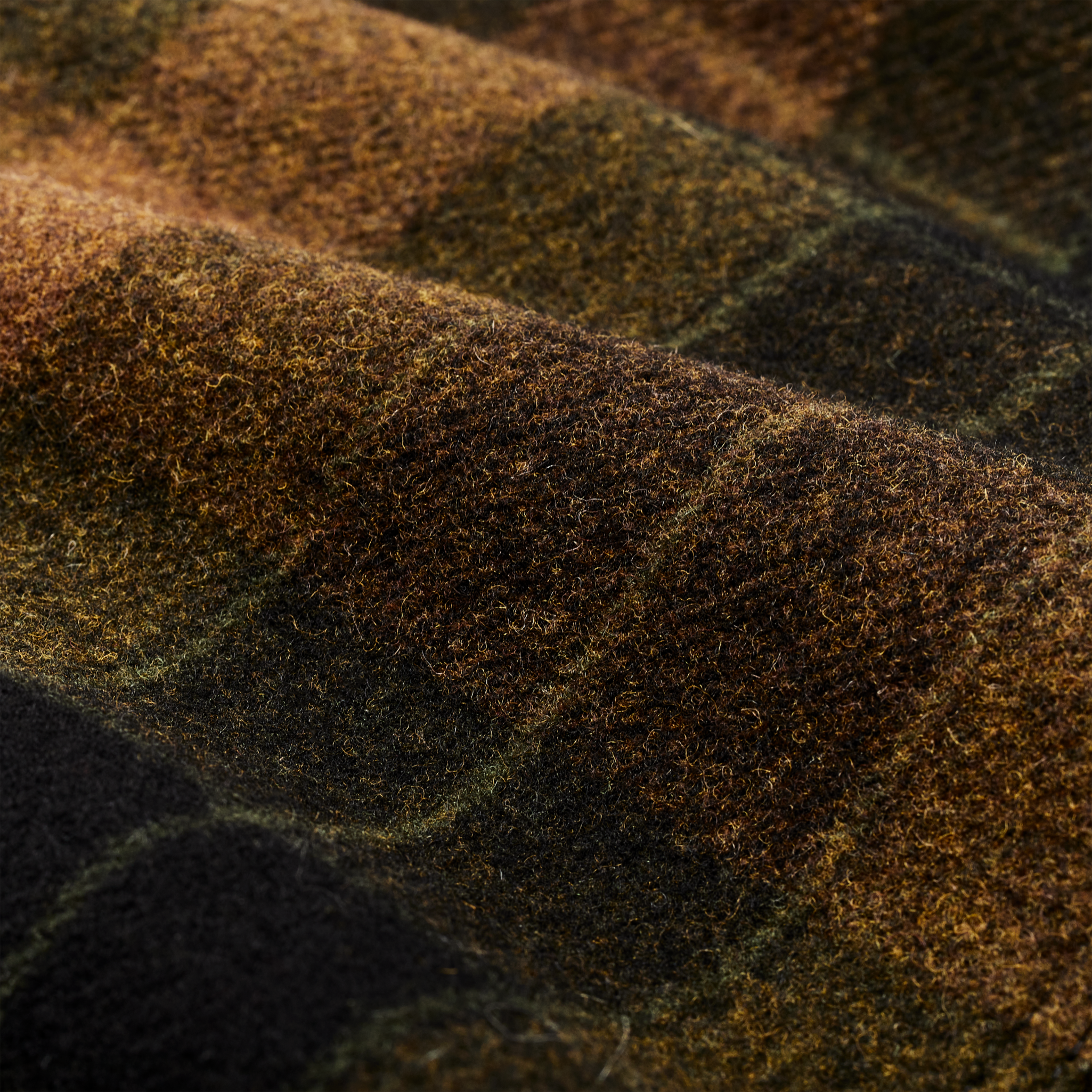 Lined Mackinaw Wool Packer Coat - Loden Heather Plaid - Image 10