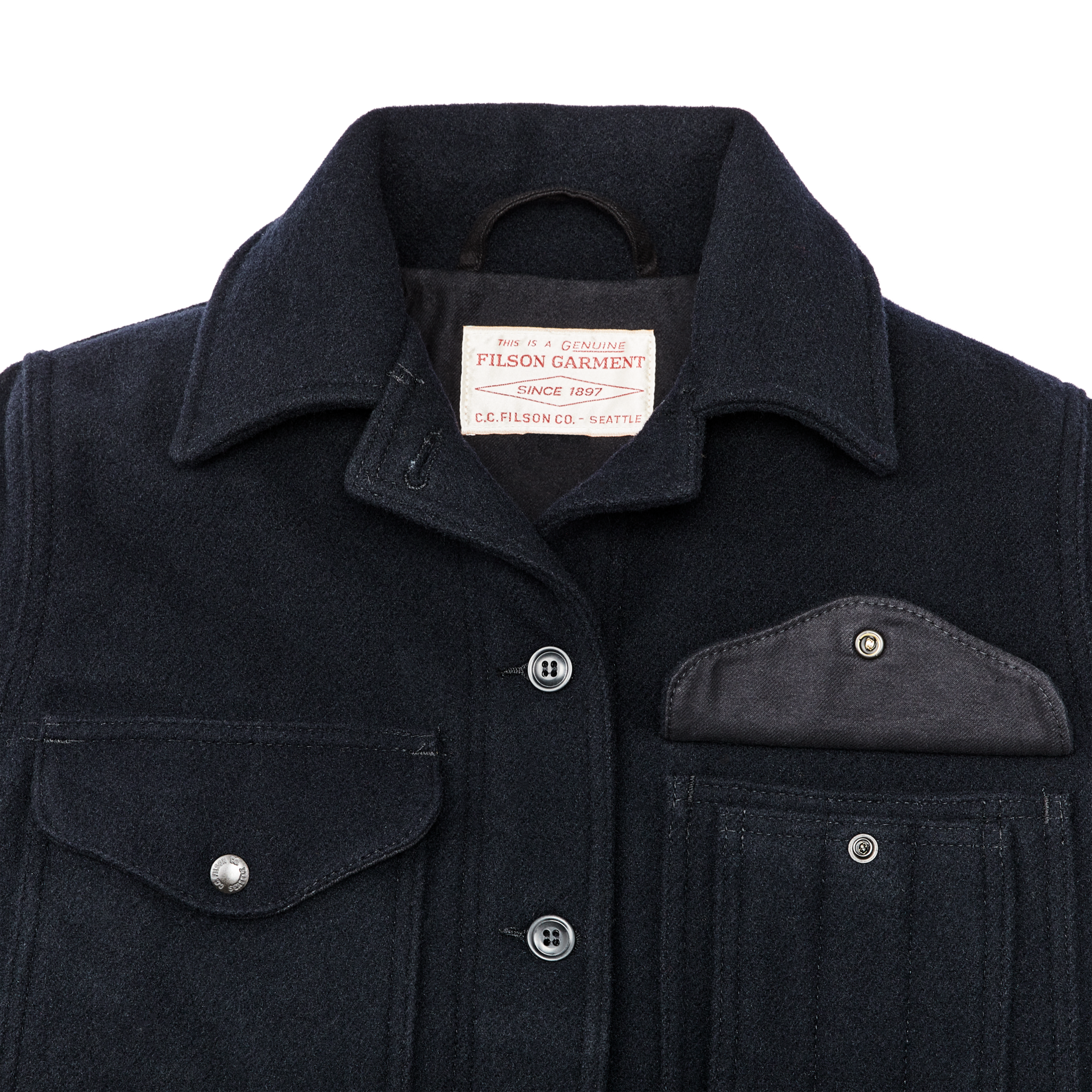 Women's Long Mackinaw Cruiser - Dark Navy - Image 4