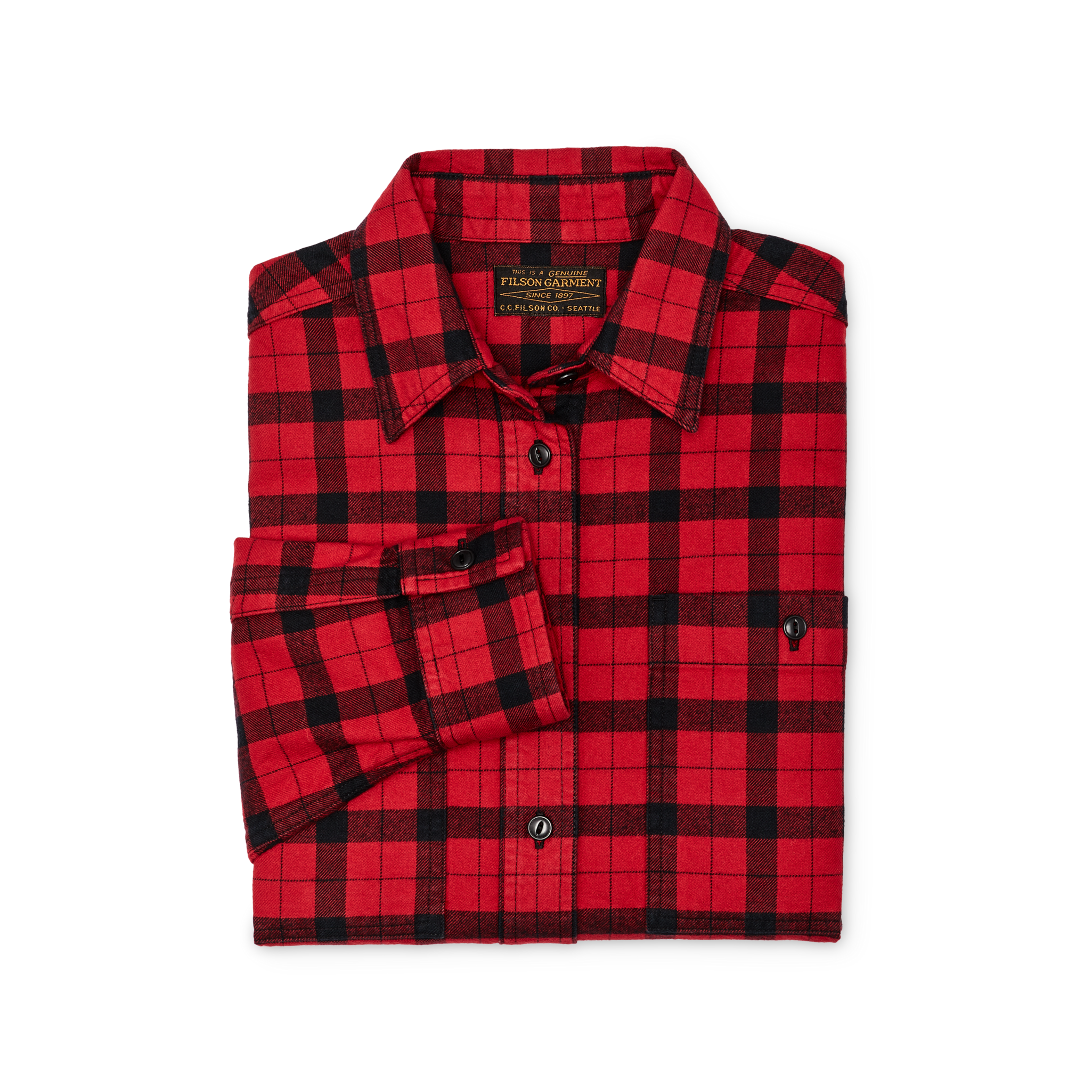 Women's Alaskan Guide Shirt - Red / Black Plaid - Image 3