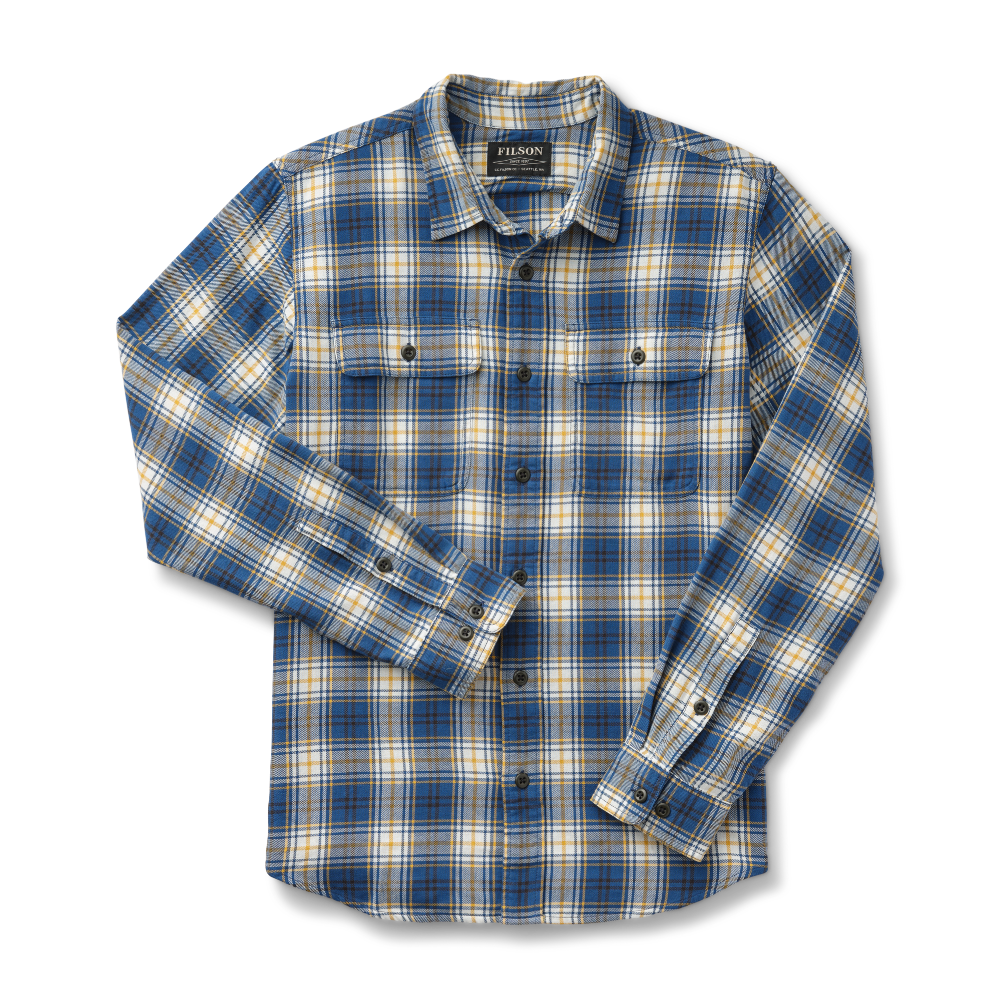 Scout Shirt - Blue/gold/white Plaid - Image 2