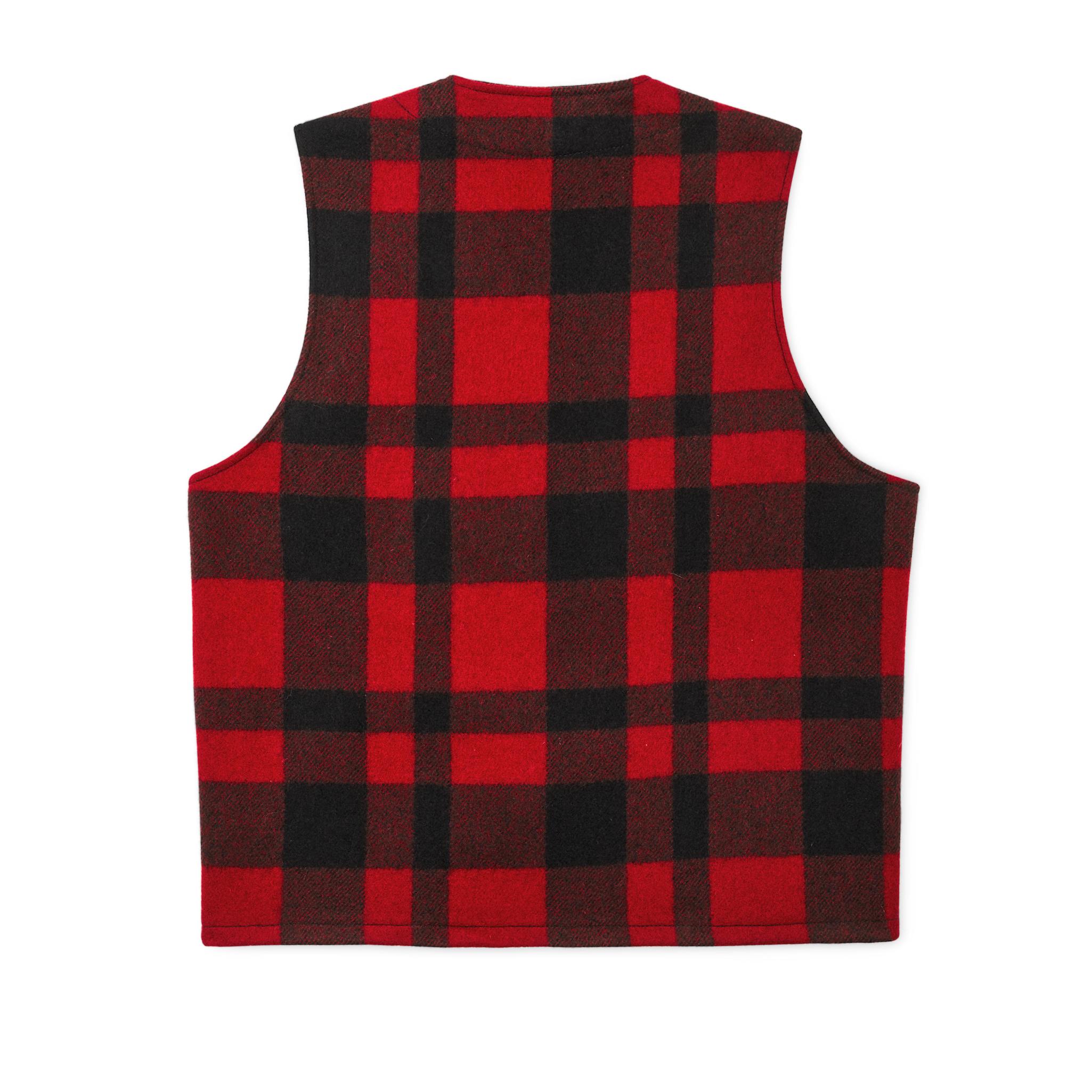 Mackinaw Wool Vest - Red/black Plaid - Image 2