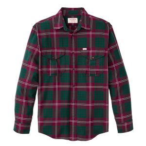 Lightweight Alaskan Guide Shirt - Green / Burgundy / Multi Plaid