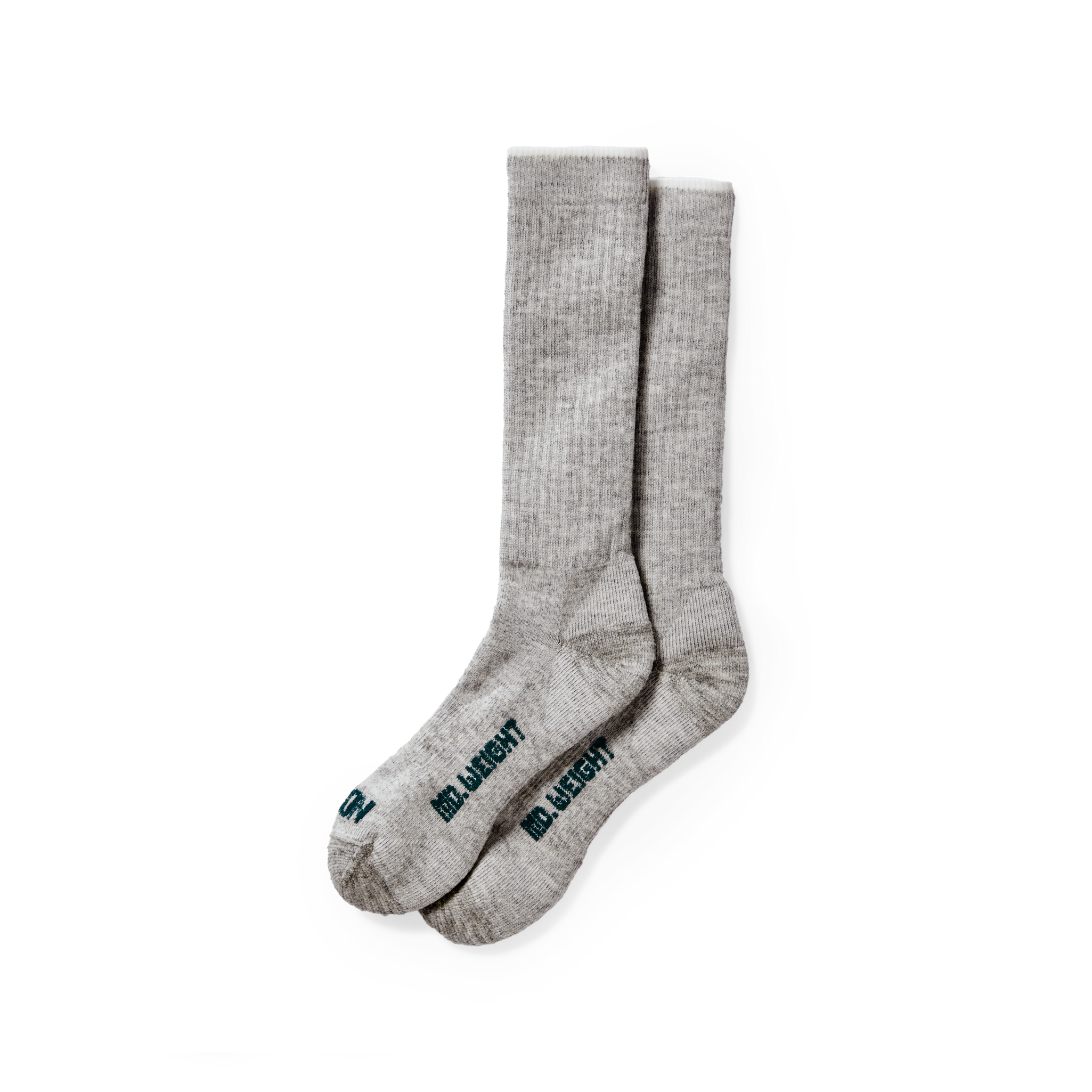 Midweight Traditional Crew Socks - Gray Heather