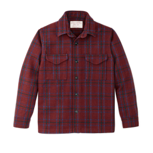 Seattle Wool Jac-shirt - Deep Red Blue Green